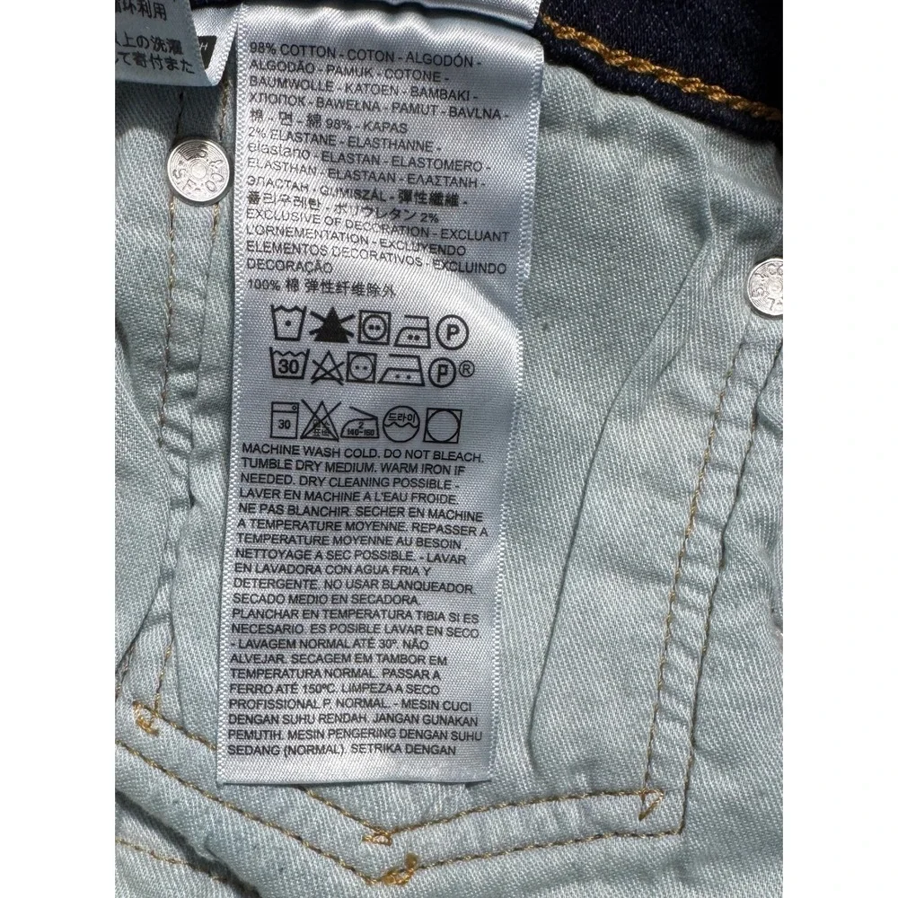 Levis 505 Regular Fit Mens Jeans 36×30 Dark Wash Blue Denim NWT